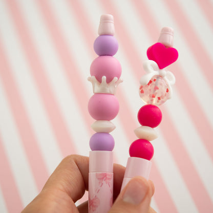 Beadable Bow Printed Pens for silicone bead crafting from Cara & Co Craft Supply