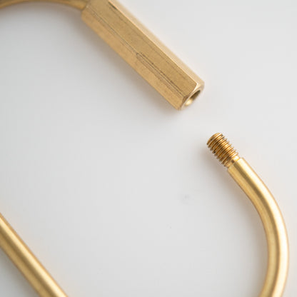 Beadable Carabiner Clip for silicone bead crafting from Cara & Co Craft Supply