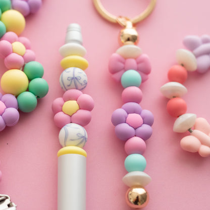 Puffy Bow Silicone Focal Beads for silicone bead crafting from Cara & Co Craft Supply