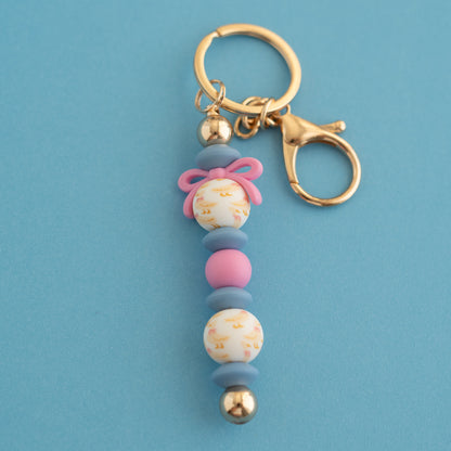 Summer 15mm Round Silicone Goose Print Beads for silicone crafting from Cara & Co Craft Supply