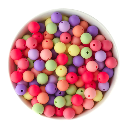 Fruit Punch 12mm Round Bead Pack for silicone crafting from Cara & Co Craft Supply