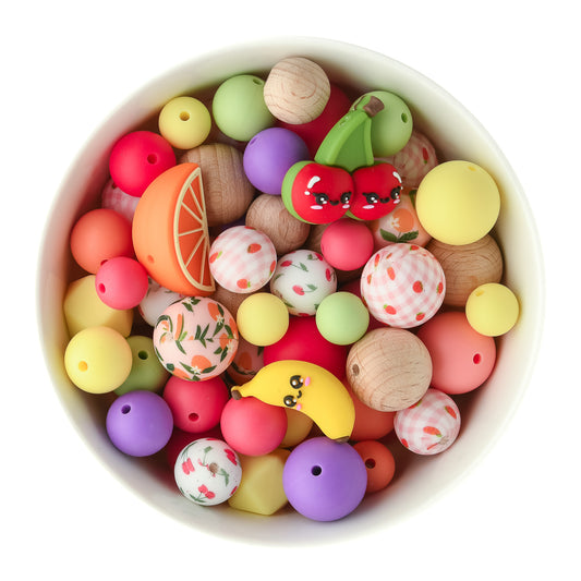 Fruit Punch Theme Bead Pack for silicone crafting from Cara & Co Craft Supply