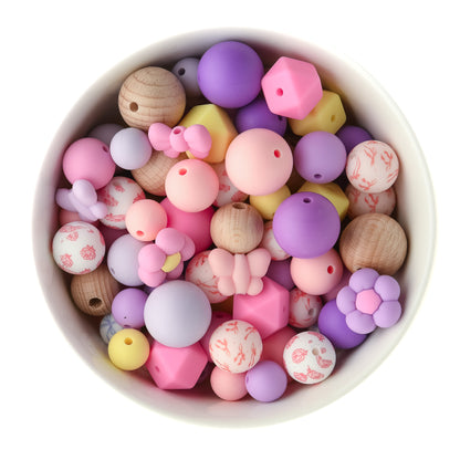 Puffy Summer Themed Silicone Bead Pack Silicone from Cara & Co Craft Supply