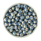 15mm Round Winter Prints Flannel Bow Plaid silicone beads for silicone bead crafting from Cara & Co Craft Supply