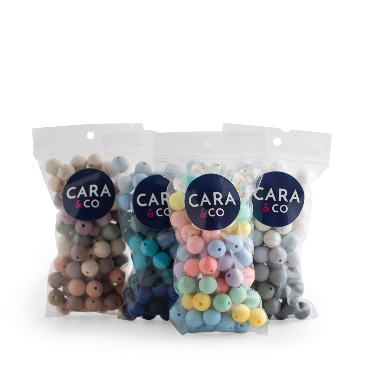 Cozy Winter 12mm Round Silicone Bead Packs