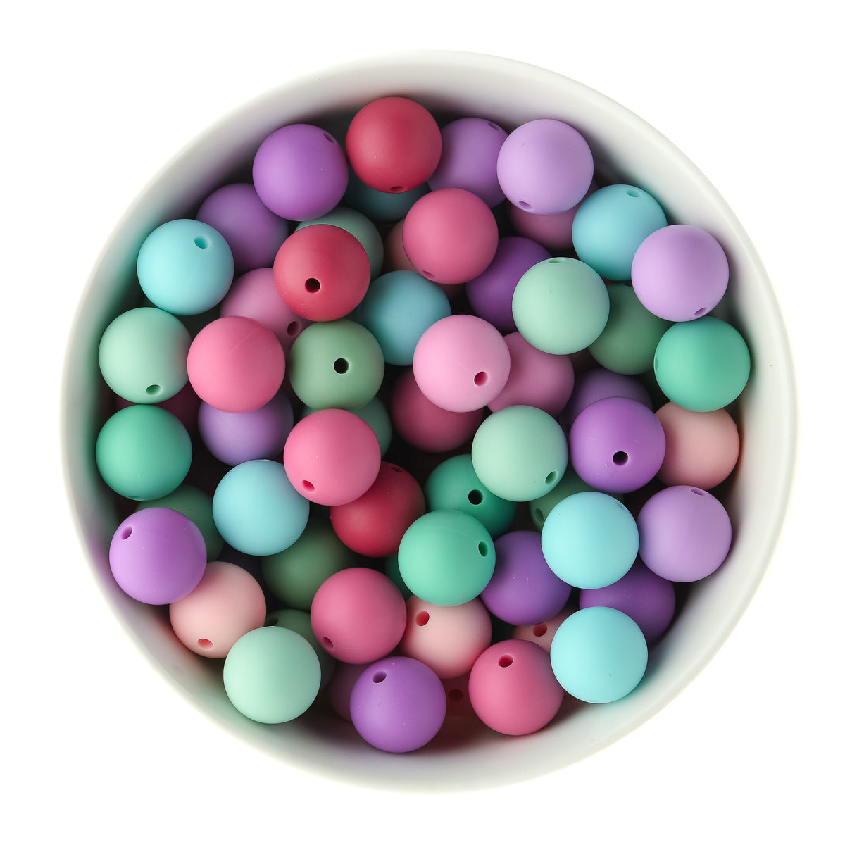 Sweet Pea 15mm Round Bead Pack for silicone bead crafting from Cara & Co Craft Supply