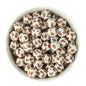 Teddy Bear 15mm Round Silicone Print Beads for silicone bead crafting from Cara & Co