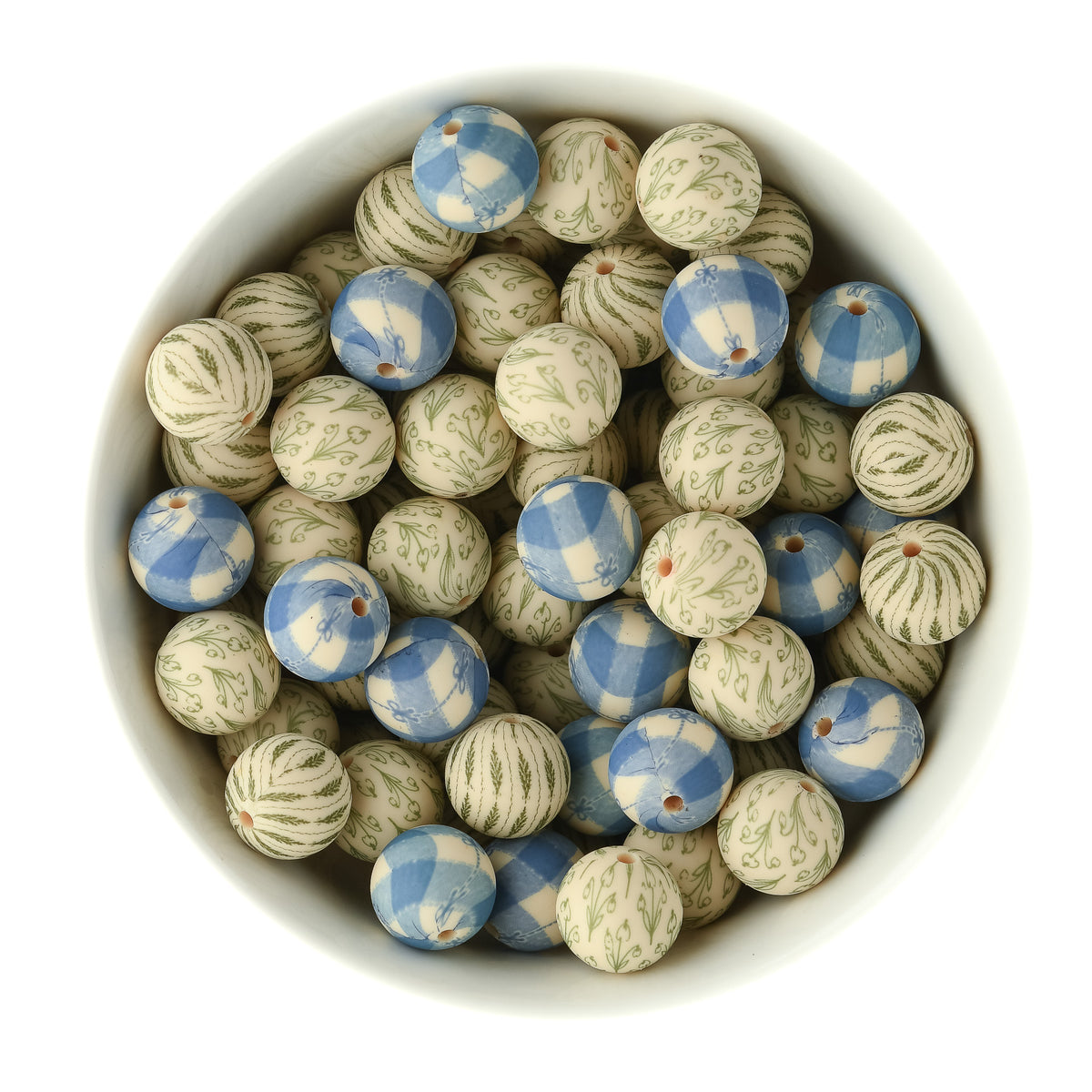 Winter Prints silicone beads for silicone bead crafting from Cara & Co Craft Supply