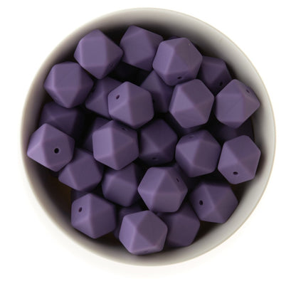 17mm Hexagon Silicone Beads