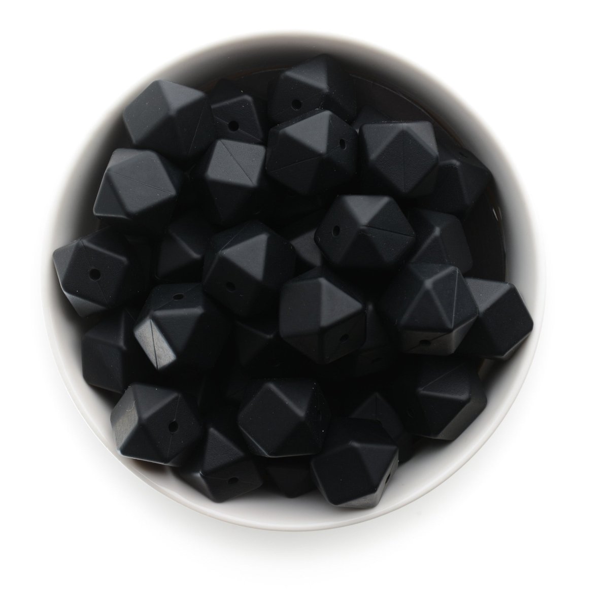 17mm Hexagon Silicone Beads