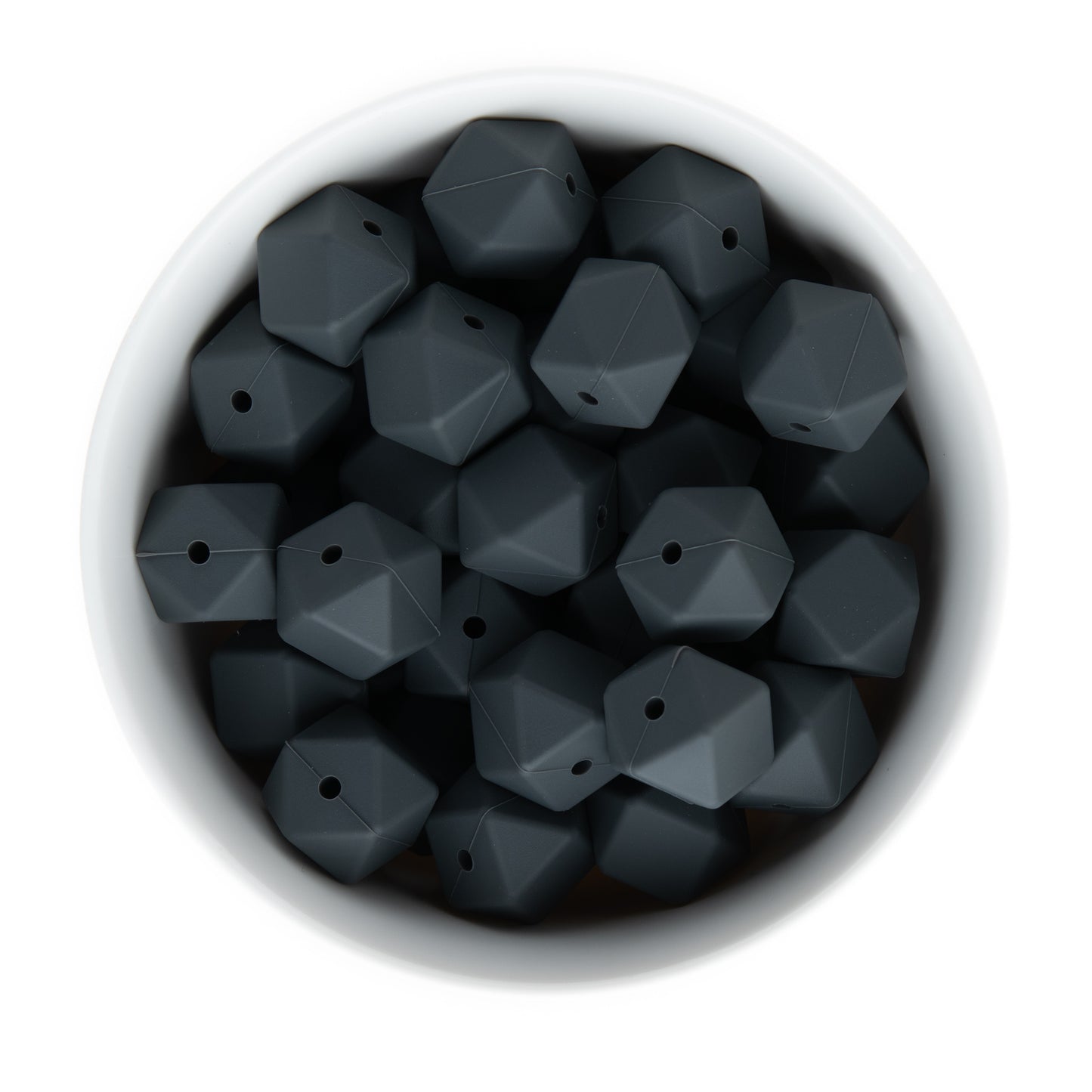 17mm Silicone Hexagon Beads