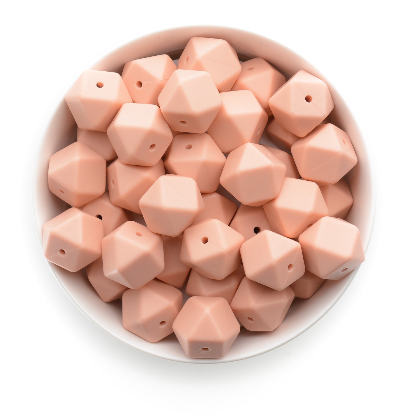 17mm Silicone Hexagon Beads