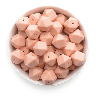 17mm Silicone Hexagon Beads
