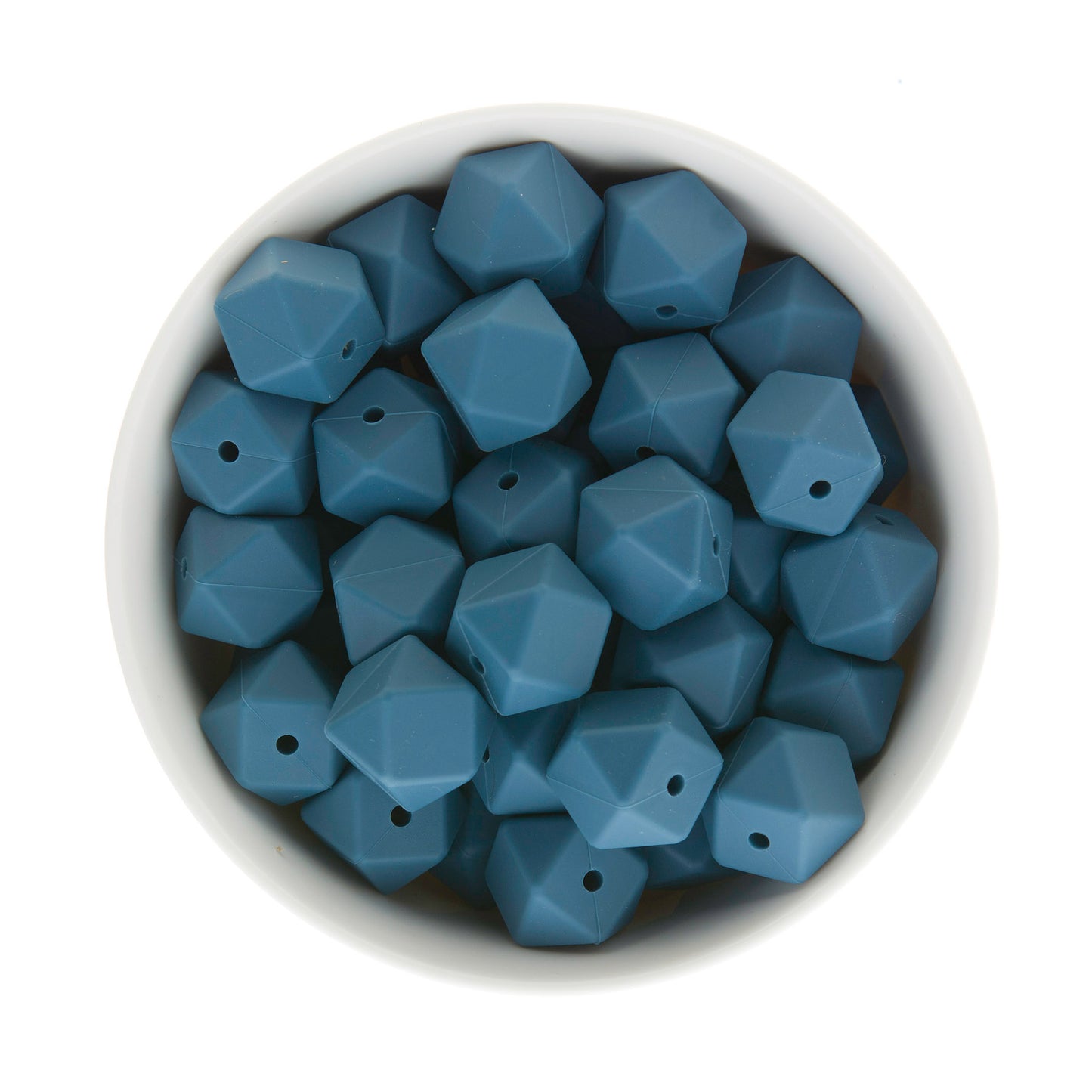 17mm Silicone Hexagon Beads