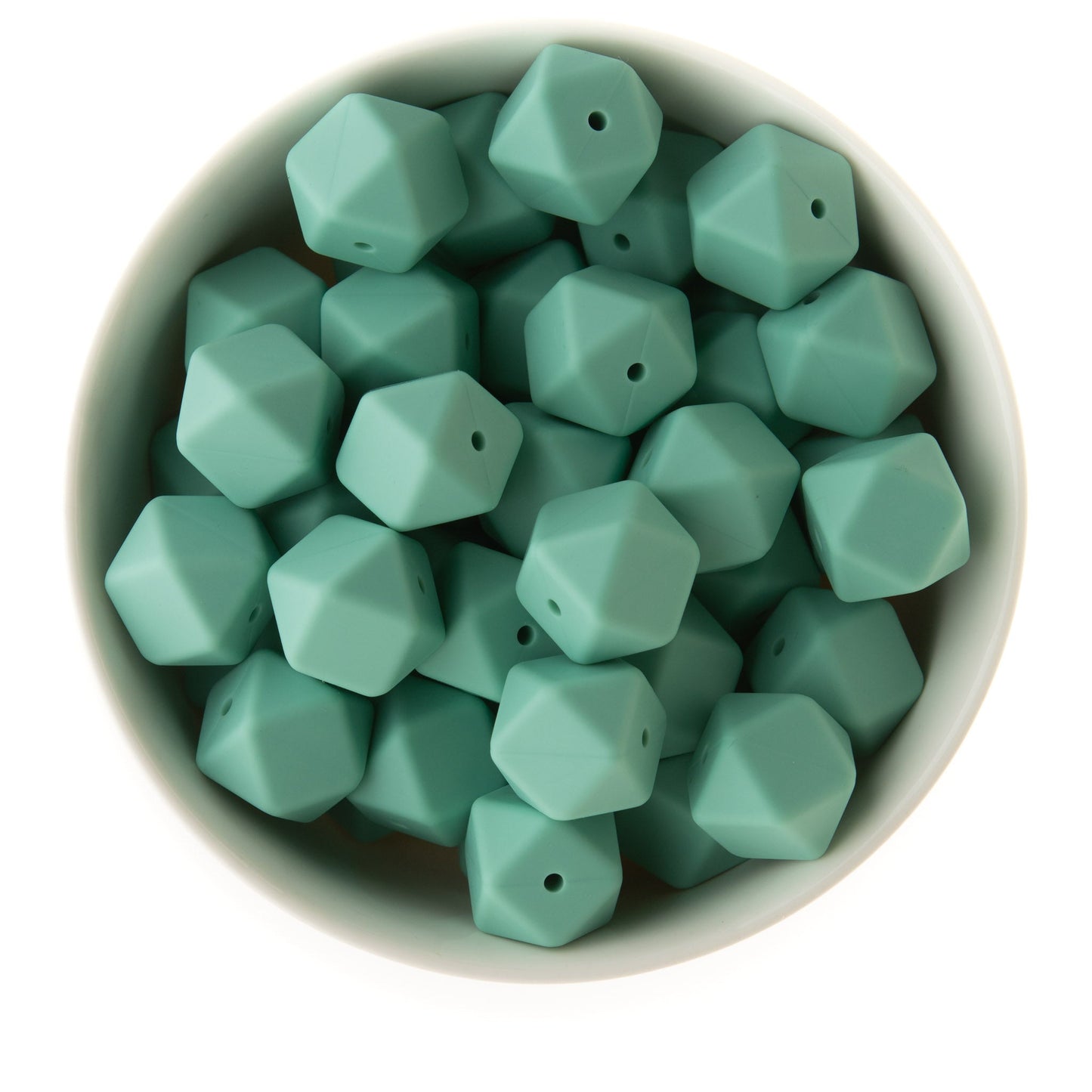 17mm Silicone Hexagon Beads
