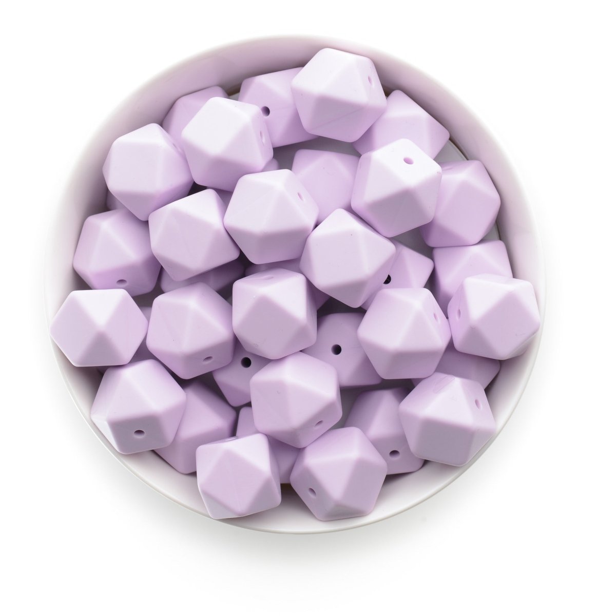 17mm Hexagon Silicone Beads