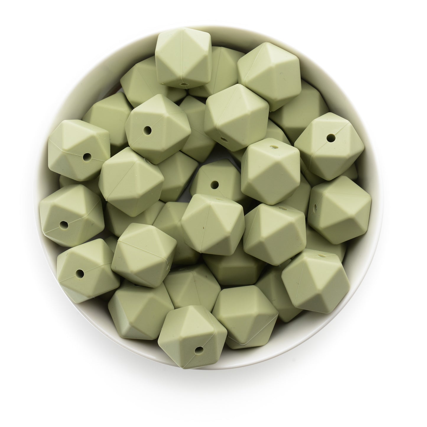 17mm Silicone Hexagon Beads