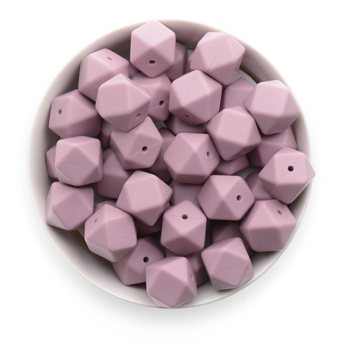 17mm Hexagon Silicone Beads