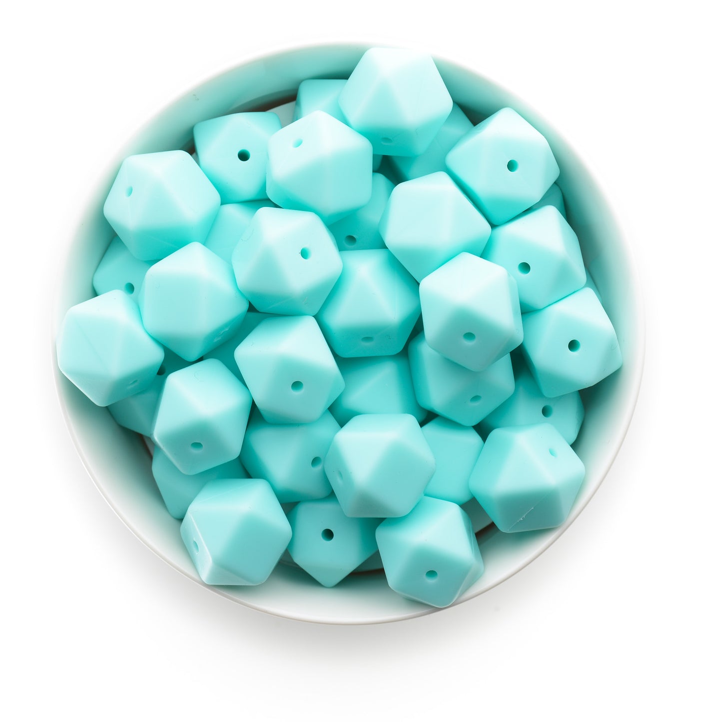 17mm Silicone Hexagon Beads
