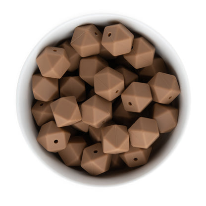 17mm Silicone Hexagon Beads