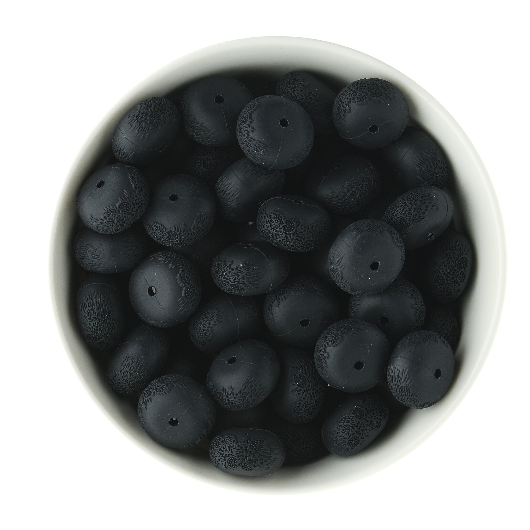 19mm Embossed Abacus Silicone Beads
