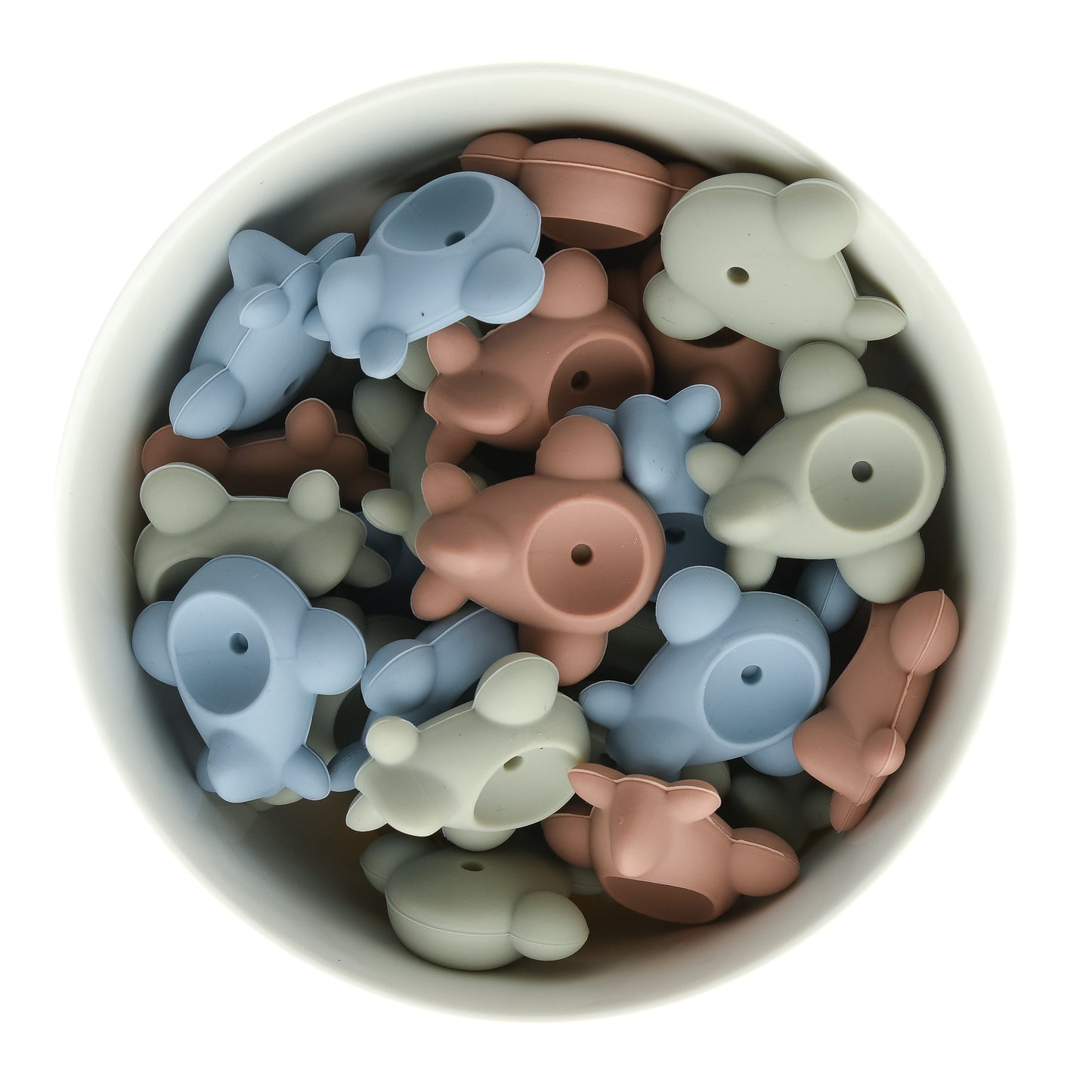 3D Airplane Silicone Focal Beads