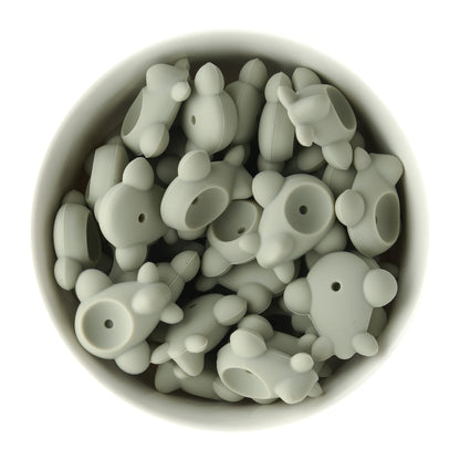 3D Airplane Silicone Focal Beads