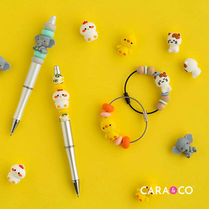 Silicone Focal Beads 3D Animals from Cara & Co Craft Supply