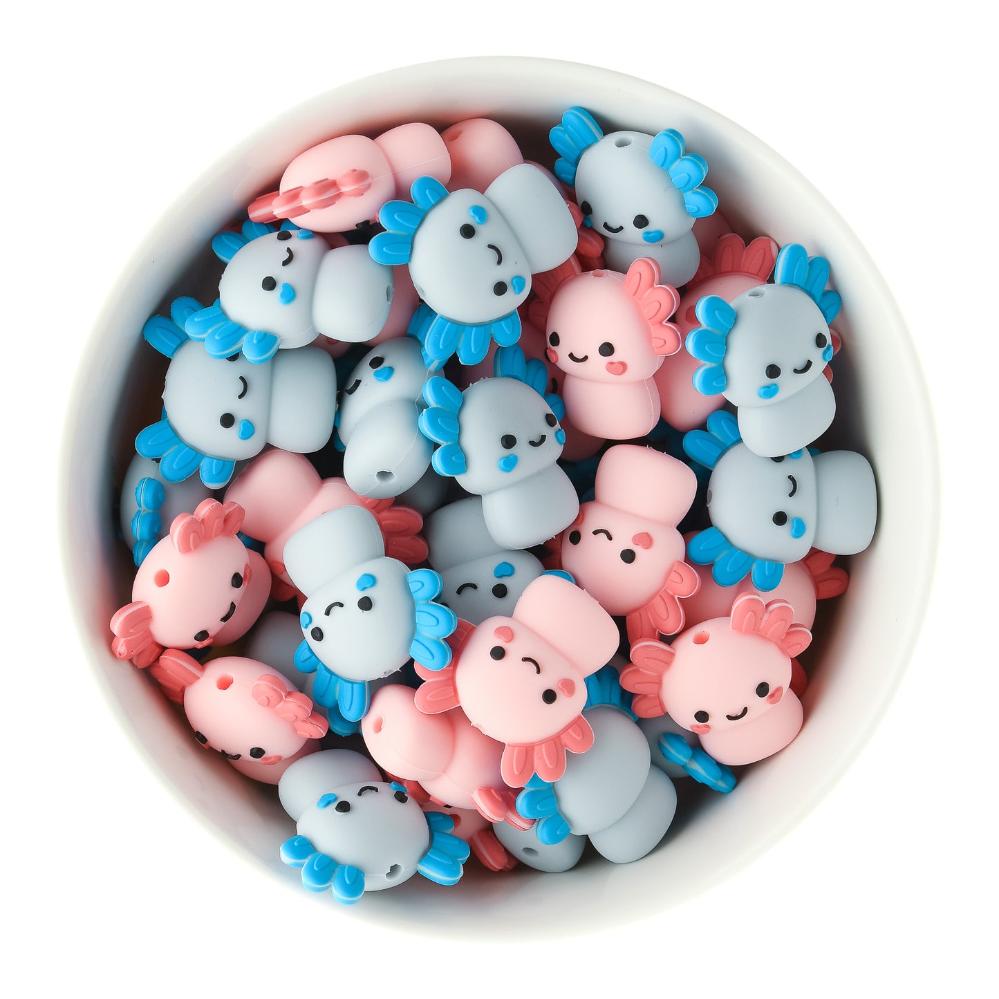 3D Axolotl Silicone Focal Bead for silicone crafting