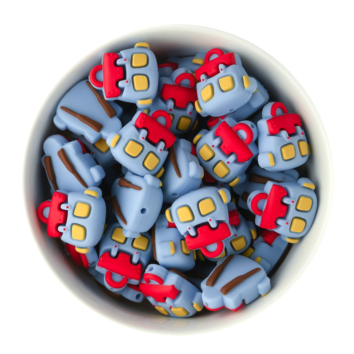 3D Backpack Silicone Focal Beads for silicone bead crafting from Cara & Co craft supply