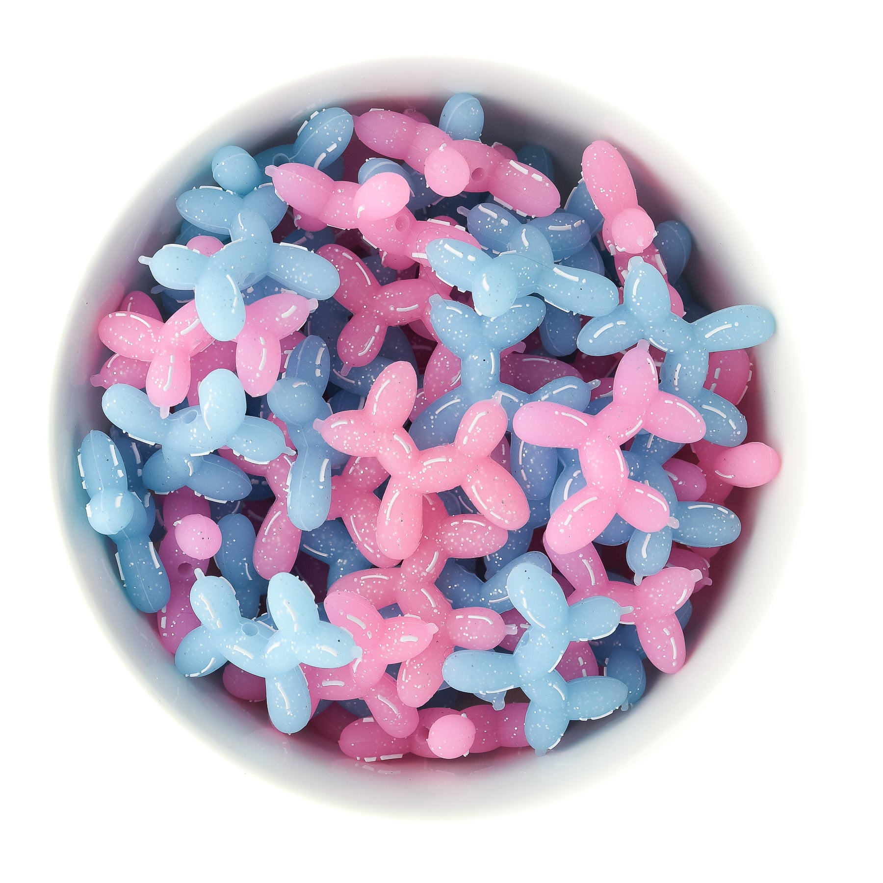 3D Balloon Dog Silicone Focal Bead from Cara & Co Crafting Suppy