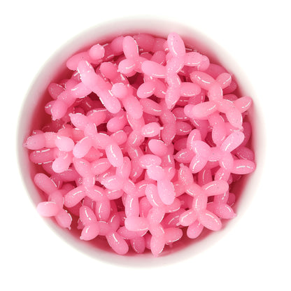 3D Cotton Candy Pink Balloon Dog Silicone Focal Bead from Cara & Co Crafting Suppy