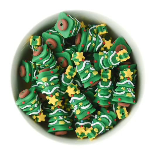 3D Christmas Tree Silicone Focal bead for silicone bead crafting