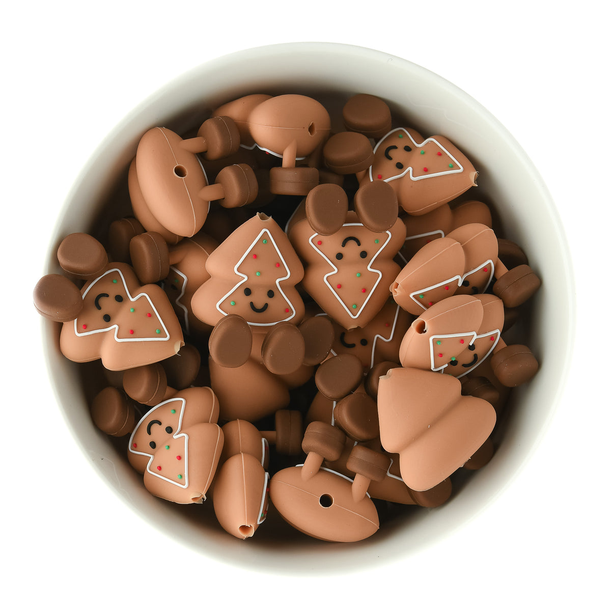 3D Cookie Tree Silicone Focal Bead for silicone bead crafting from Cara & Co Craft Supplies