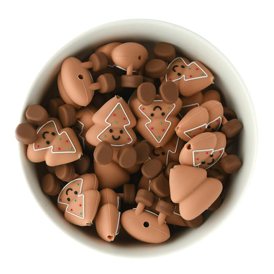 3D Cookie Tree Silicone Focal Bead for silicone bead crafting from Cara & Co Craft Supplies