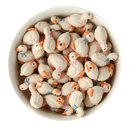 3D Goose Silicone Focal Bead for silicone bead crafting from Cara & Co