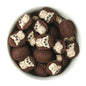 3D Hedgehog Brown Silicone Focal Beads