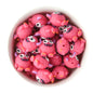 3D Monster Hot Pink Silicone Focal Beads