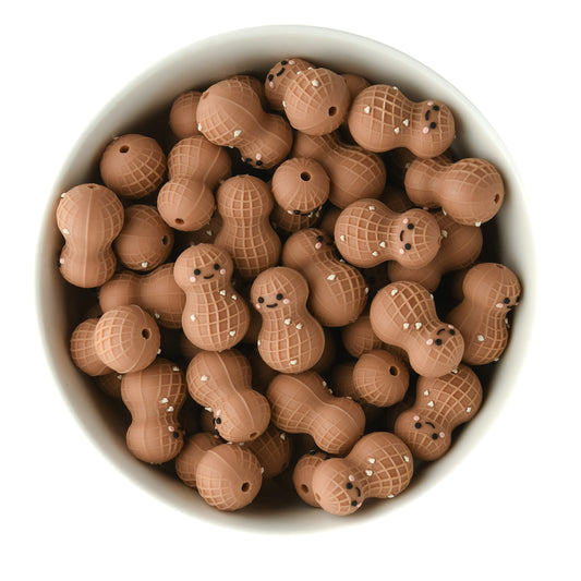 3D Peanut Silicone Focal Bead for silicone bead crafting from Cara & Co craft supply