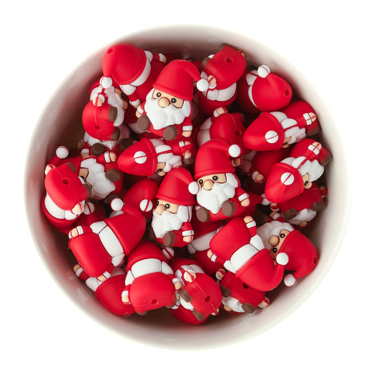 3D Santa Silicone Focal Beads for silicone focal bead from Cara & Co craft supply