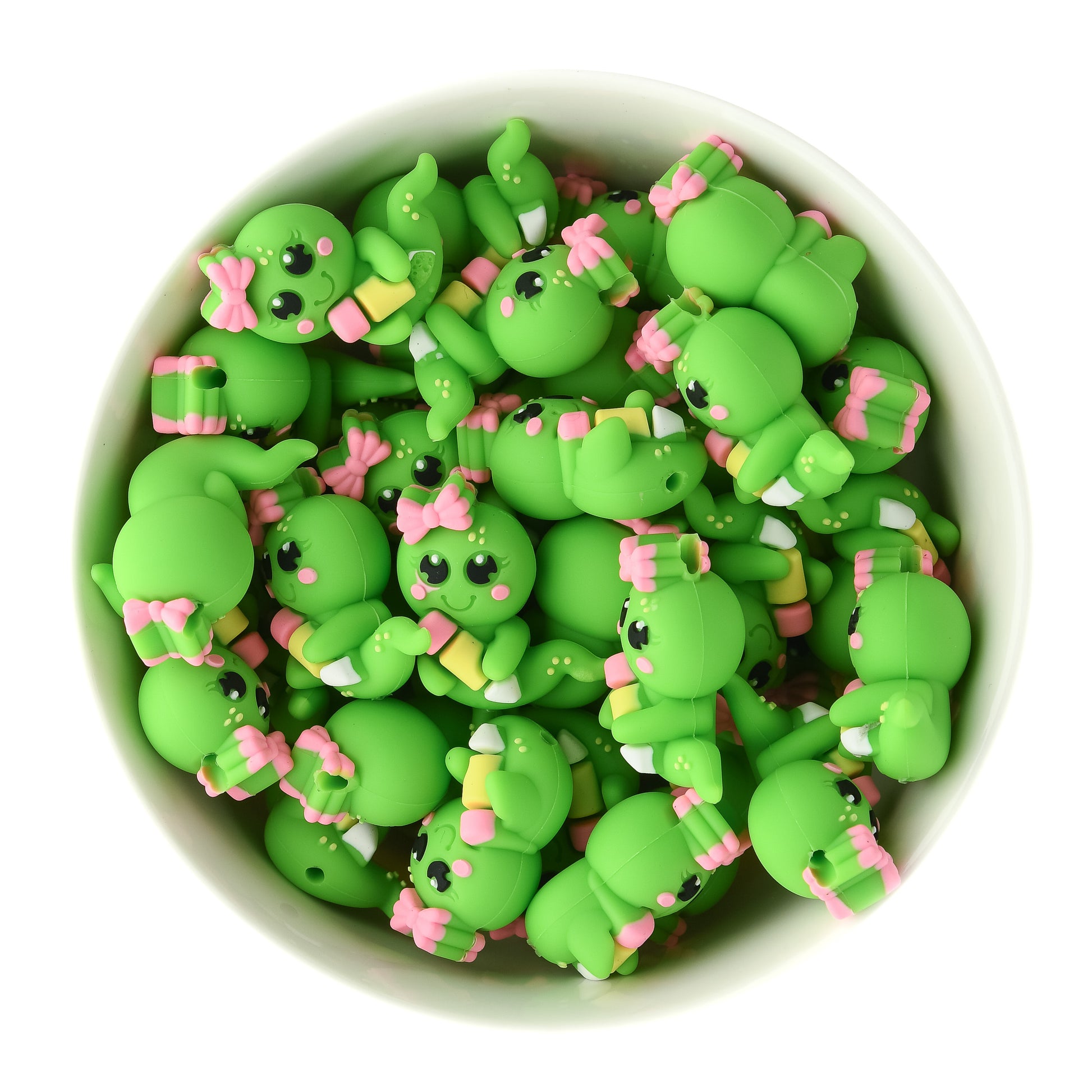 3D School Worm Silicone focal bead for silicone bead crafting from Cara & Co