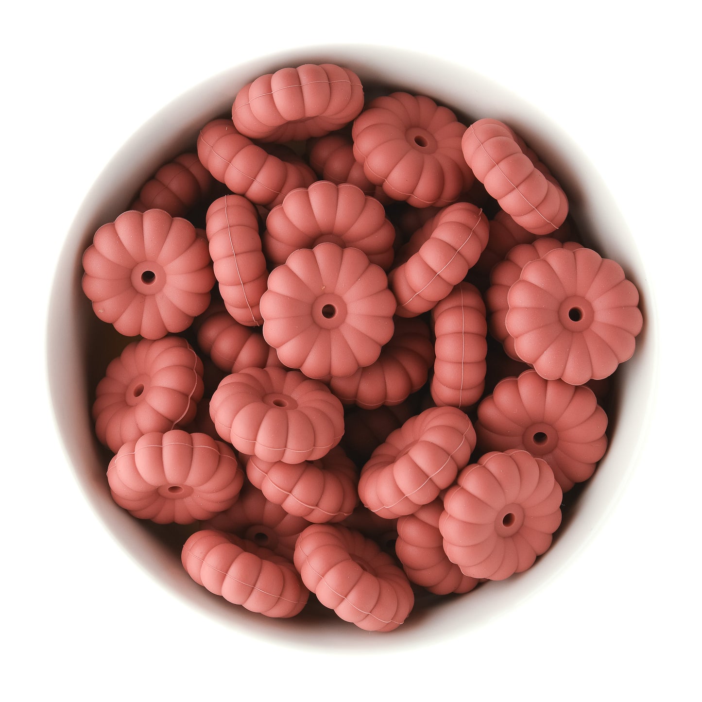 3D Stacked Pumpkins Silicone Focal Beads