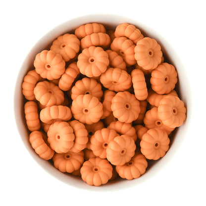 3D Stacked Pumpkins Silicone Focal Beads