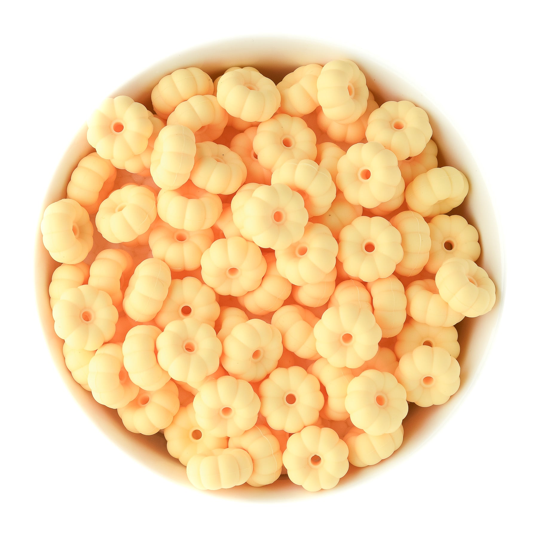 3D Stacked Pumpkins Silicone Focal Beads