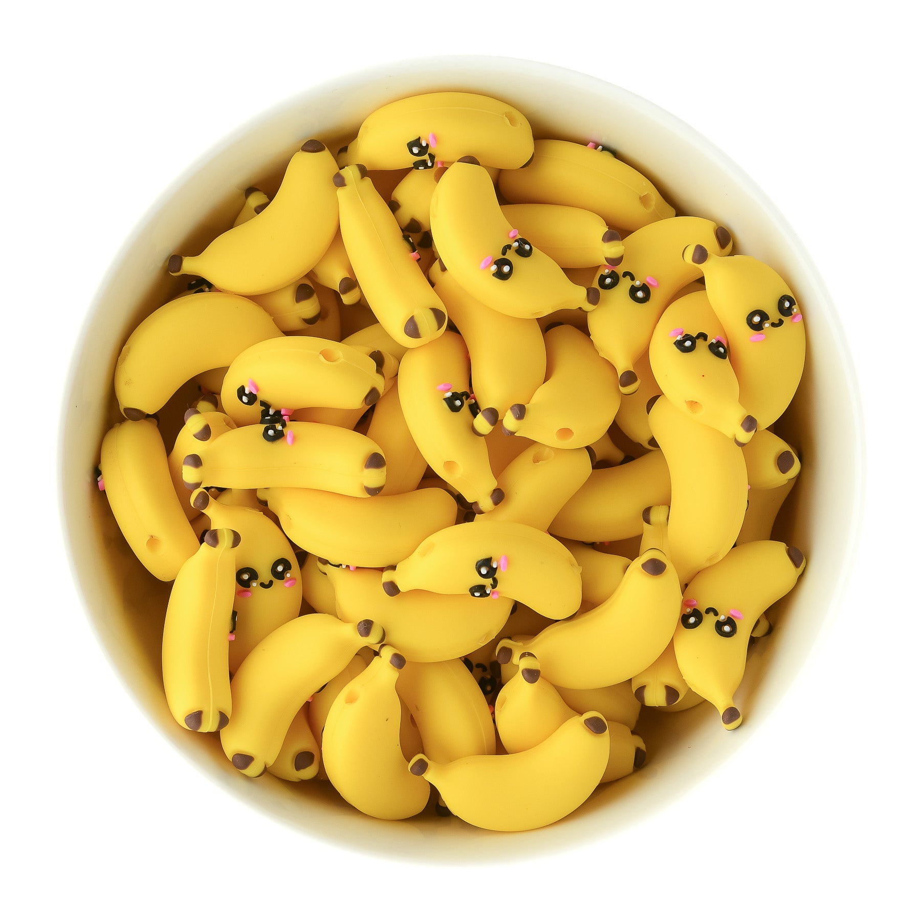 3D Banana Silicone Focal Beads from Cara & Co Craft Supply