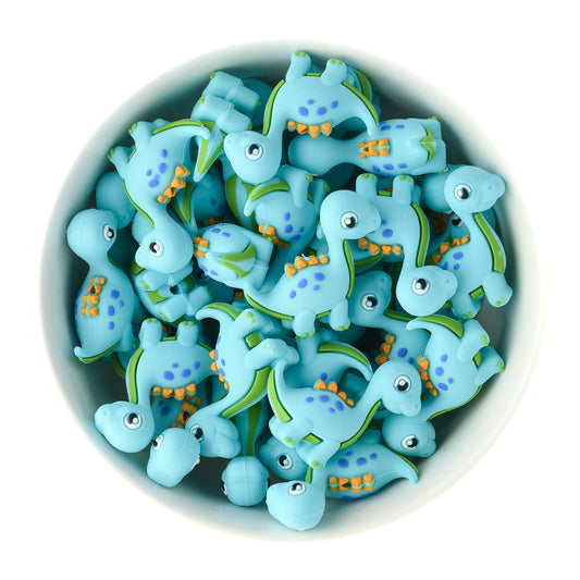 3D Silicone Focal Bead Brachio Dino for silicone crafting from Cara & Co craft supply