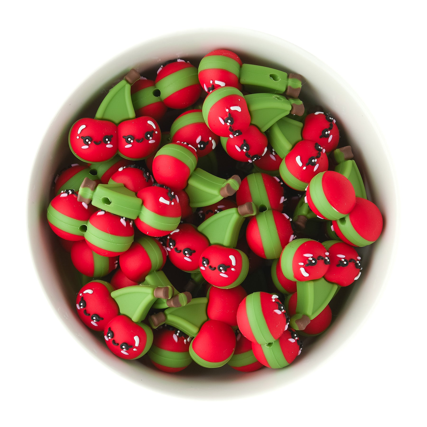 3D Cherries Silicone Focal Beads from Cara & Co Craft Supply