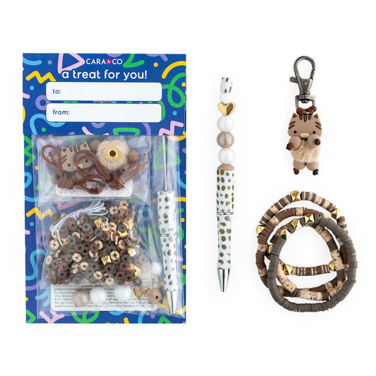 3-in-1 DIY Kit Beadable Pen Zipper Pet and Heishi Bracelets