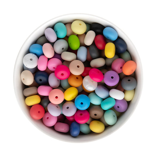 14mm Abacus Silicone Beads