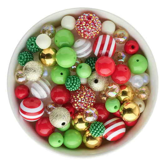 Acrylic Bead Packs 'Tis the Season from Cara & Co Craft Supply